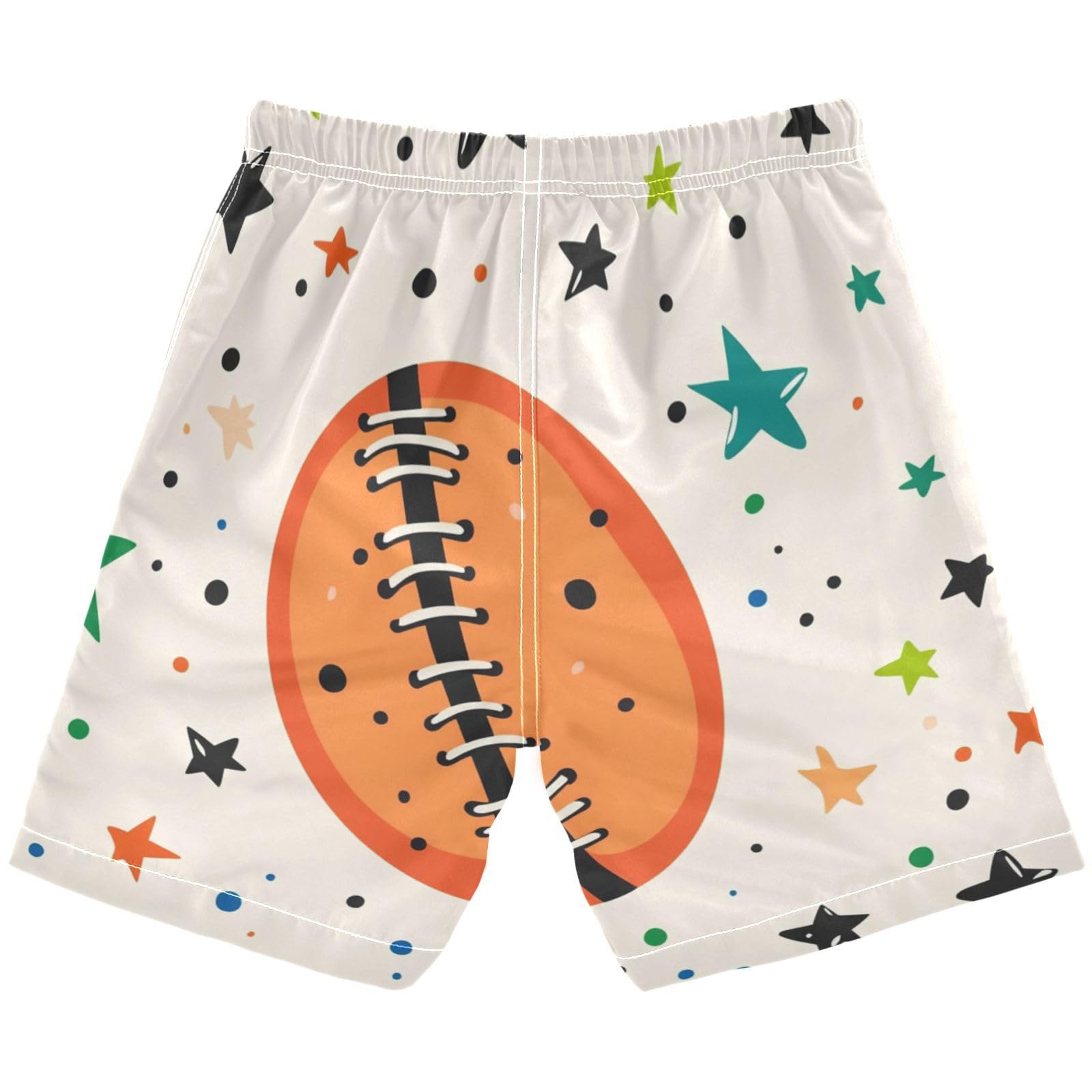 Jucciaco Boys Beach Board Shorts Rugby Star Sport Football Swim Trunk Teen Swimwear
