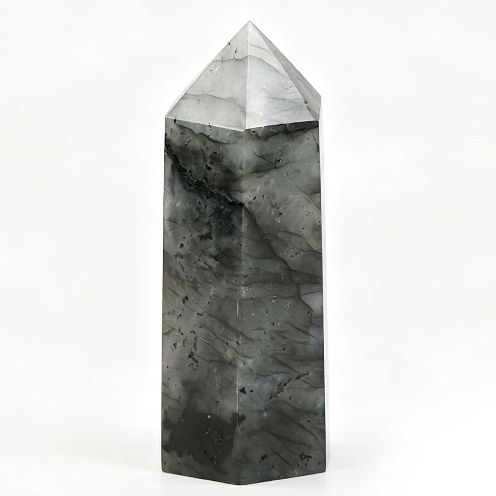 AGSHYWFT Large Labradorite Healing Crystals Wands Point Obelisk 3.9-6.3"