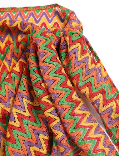 Image of ZAFUL Women Beach Sarong Bathing Suit Wrap Skirt Textured Bikini Swimsuit Cover Ups for Swimwear