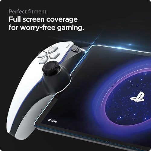 Miniatura 7 de Spigen Protector de pantalla de vidrio templado GlasTR EZ FIT diseñado para PlayStation Portal Remote Player 1 paquete