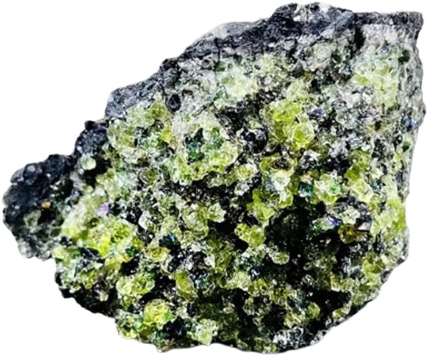 Olivine Crystal Crystal and Stone Rough Gemstone Fountain Home Garden Decor Yoga DIY Stones,100~250g