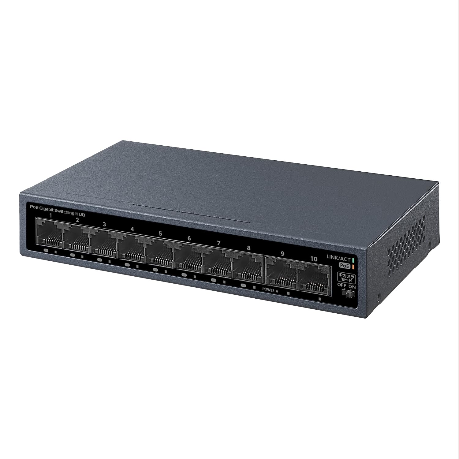 新品同様　I-O DATA PoE対応スイッチングハブ　【通電確認のみ】 244201cf-aa1f-4d2d-bdd6-