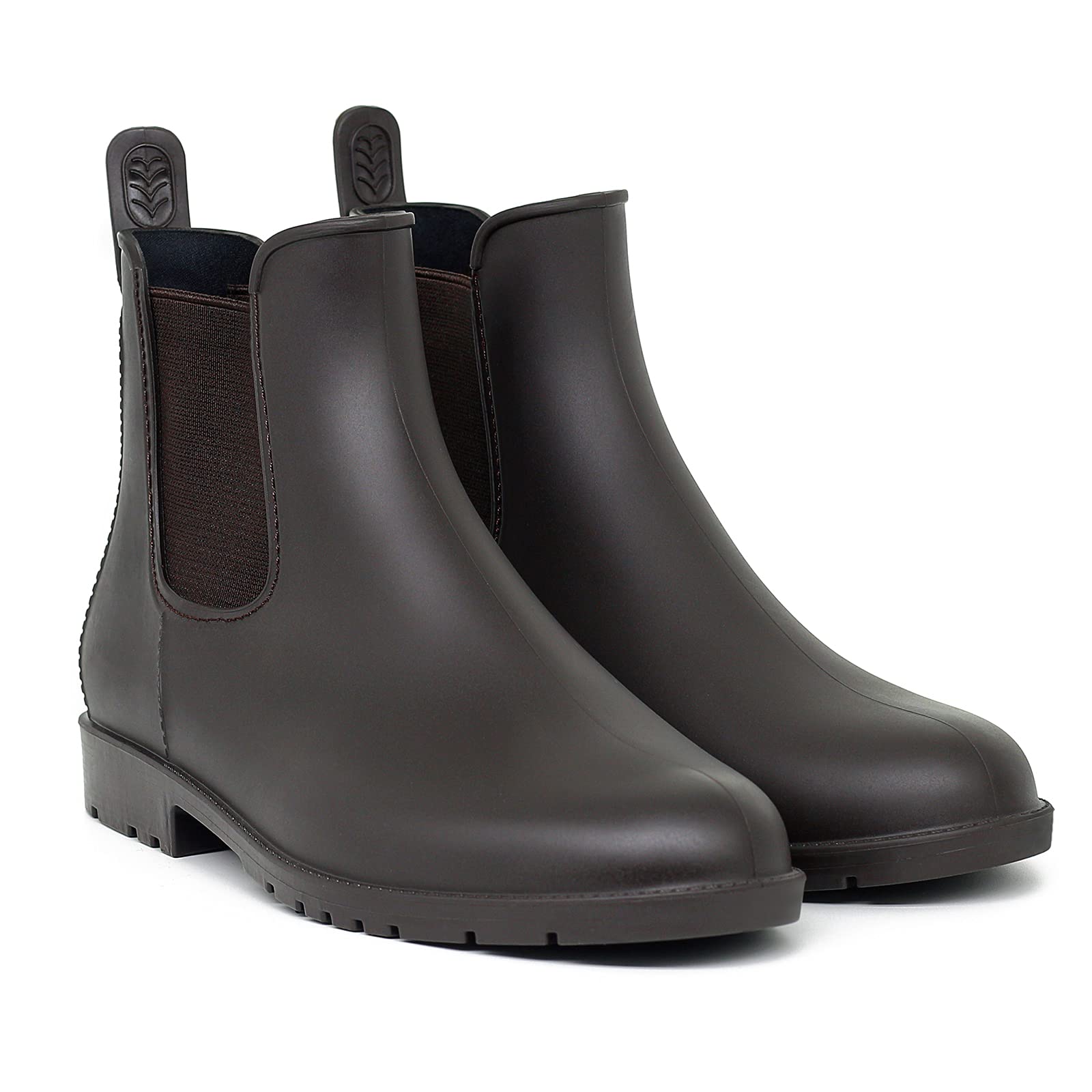 Geweo Stivali Di Gomma Donna Chelsea Uomo Impermeabile Antivento in Nero Marrone Grigio Rosso Bianco Taglia 35-43