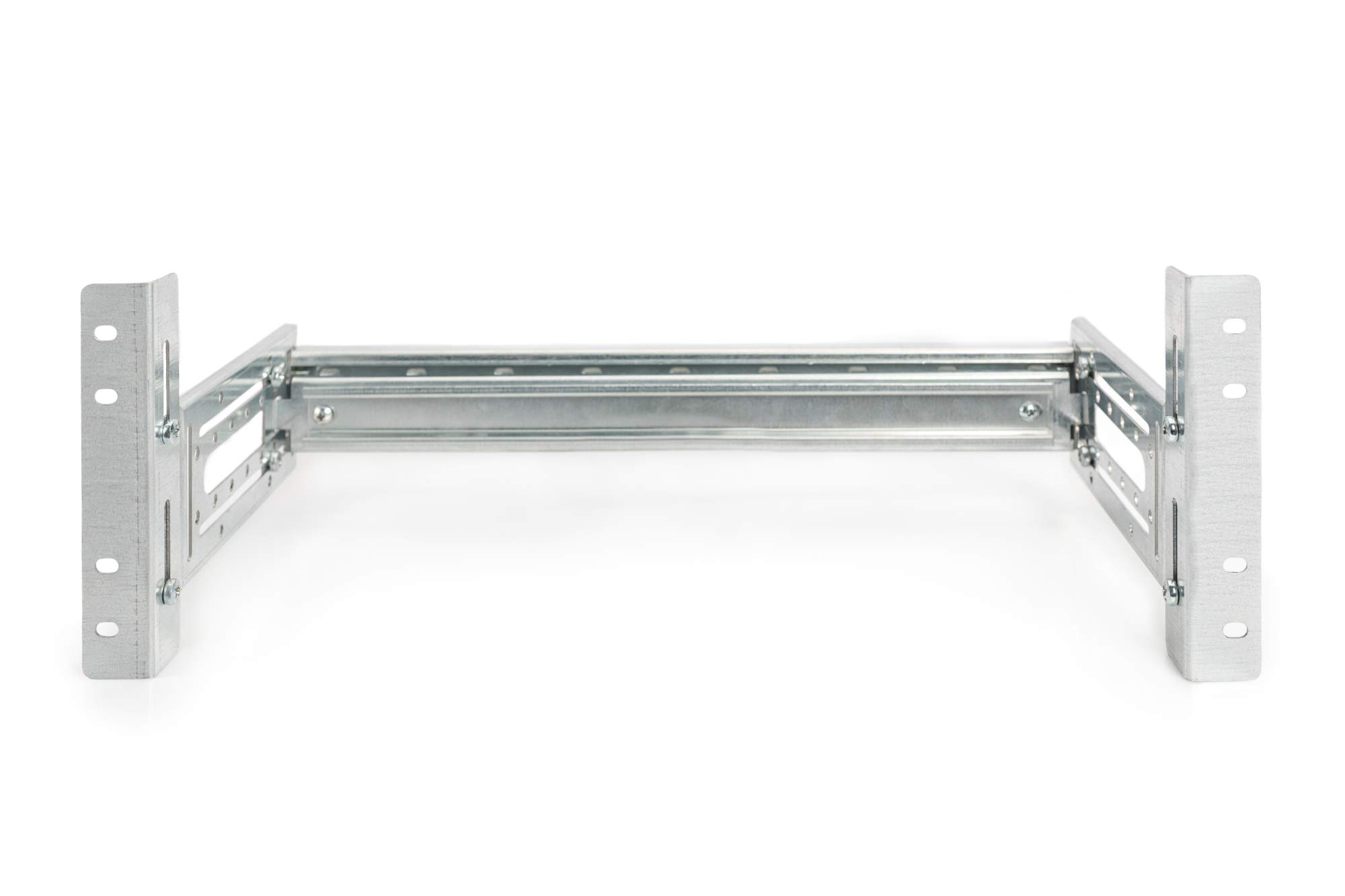 Digitus DN-19-DIN-4U Accessoire de montage à visser, frontal, fixation frontale, boîtier, profilé non équipé argent, mé