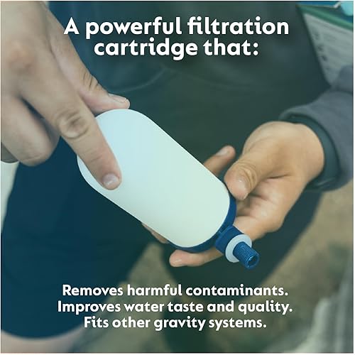 Miniatura 2 de Nazava PROT3CT Cartucho de filtro de agua de repuesto alternativa al cartucho de repuesto de filtro de agua Berkey - Se adapta a otros sistemas de