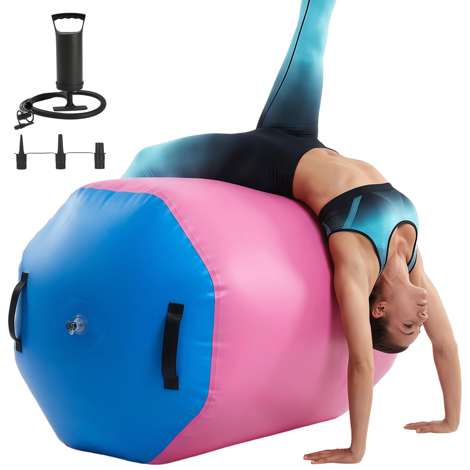 Rollo de aire inflable de PVC para yoga fitness con bomba