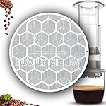 Dailybrew Reusable Stainless Steel Coffee Filter compatible with AeroPress Coffee Maker Standard, Same Flow with Paper Filters While Keeping Richer Flavor & Delicious Coffee-oils