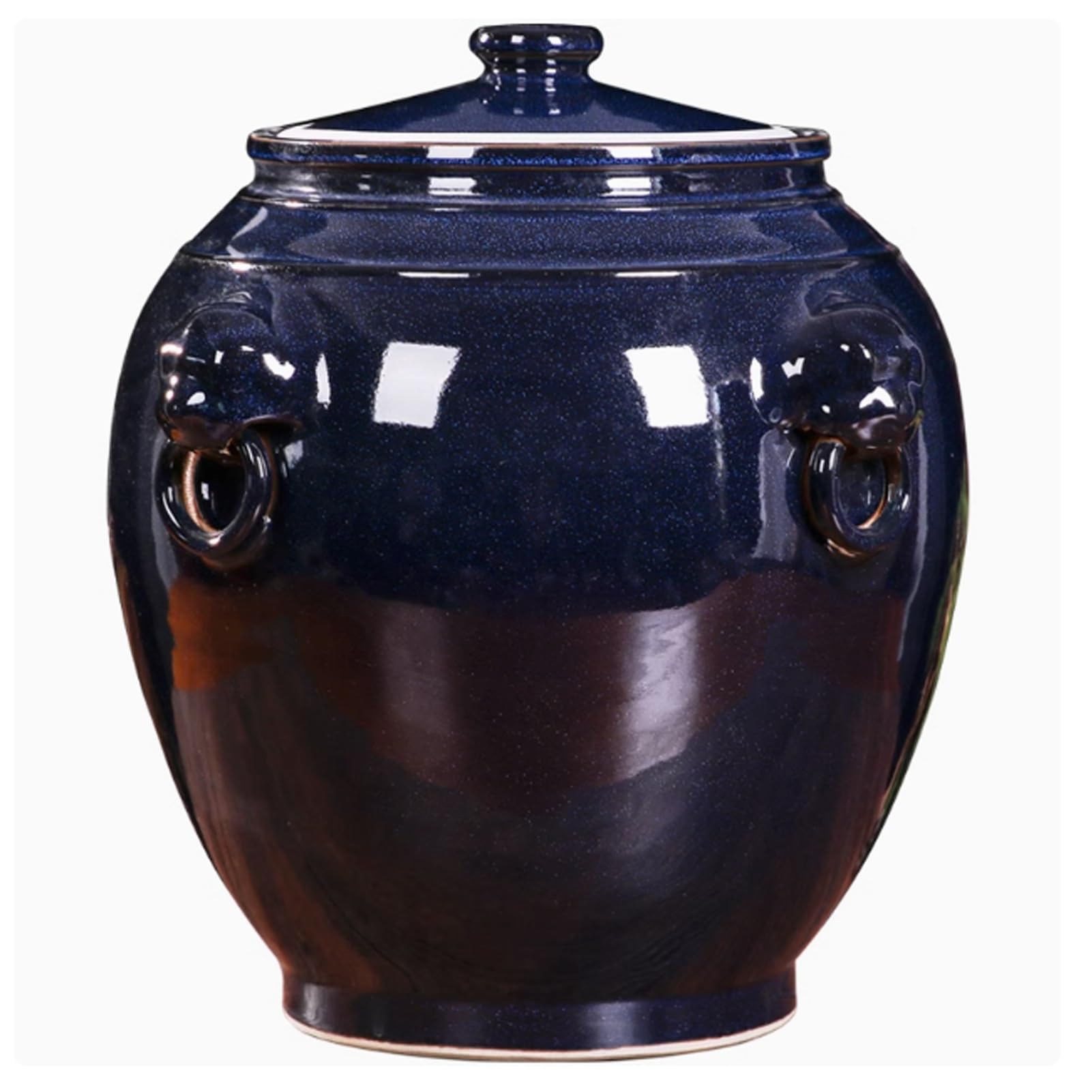 Pojemników na Zywność, chiński Ceramiczne Wiadro do Ryżu, Hermetyczne Pojemniki, Retro pudełko do Przechowywania Ryżu, Dozownik Ziarna, Pojemnik na Płatki Owsiane(25KG)