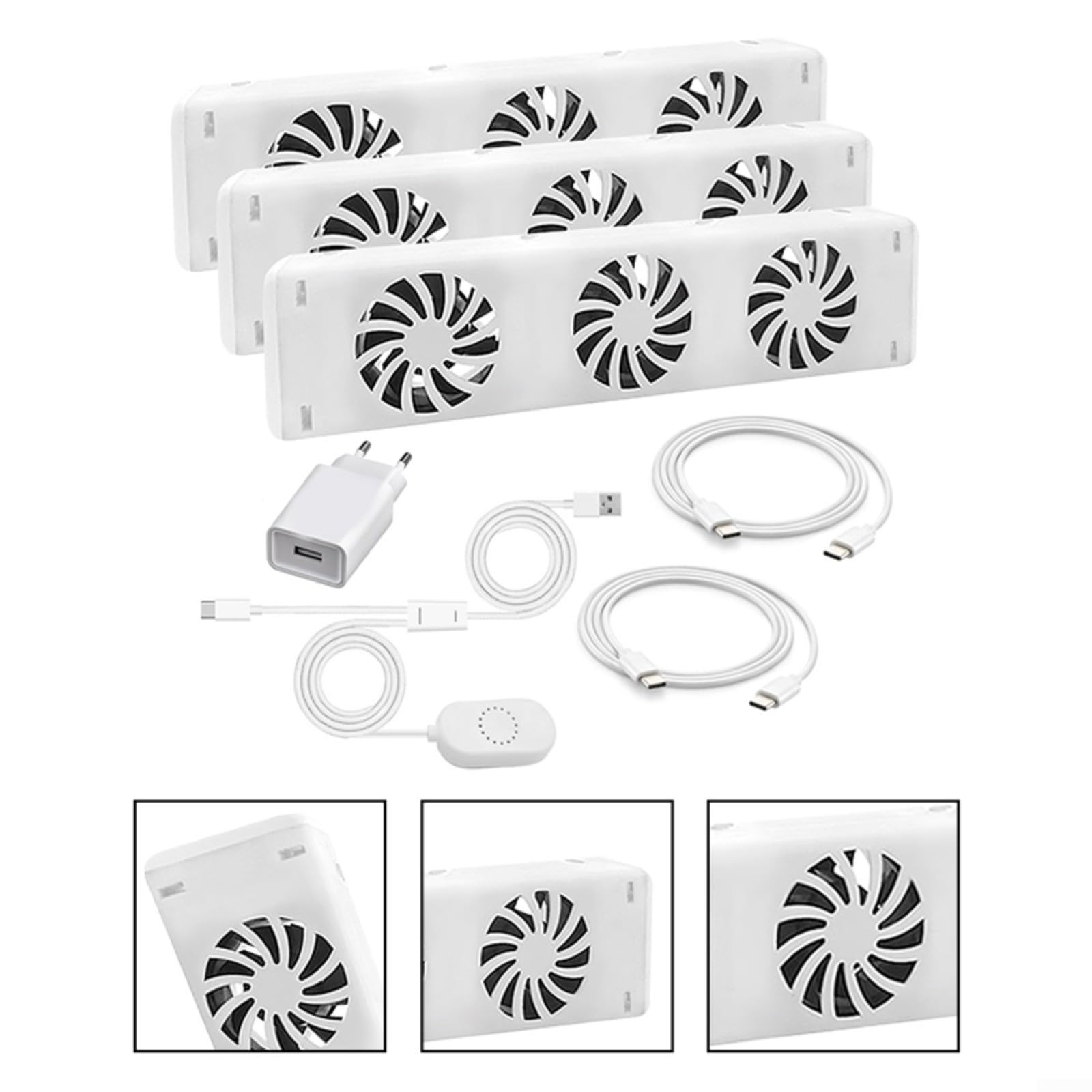 Set di ventilatore per termosifone, ventilatore intelligente per riscaldamento, amplificatore intelligente per termosifone per risparmiare energia (kit di estensione)
