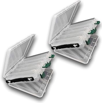 Amazon Enn Llc タックルボックス ルアー収納 釣り具 収納ケース ルアーケース 半透明 2個セット Enn Llc タックルボックス