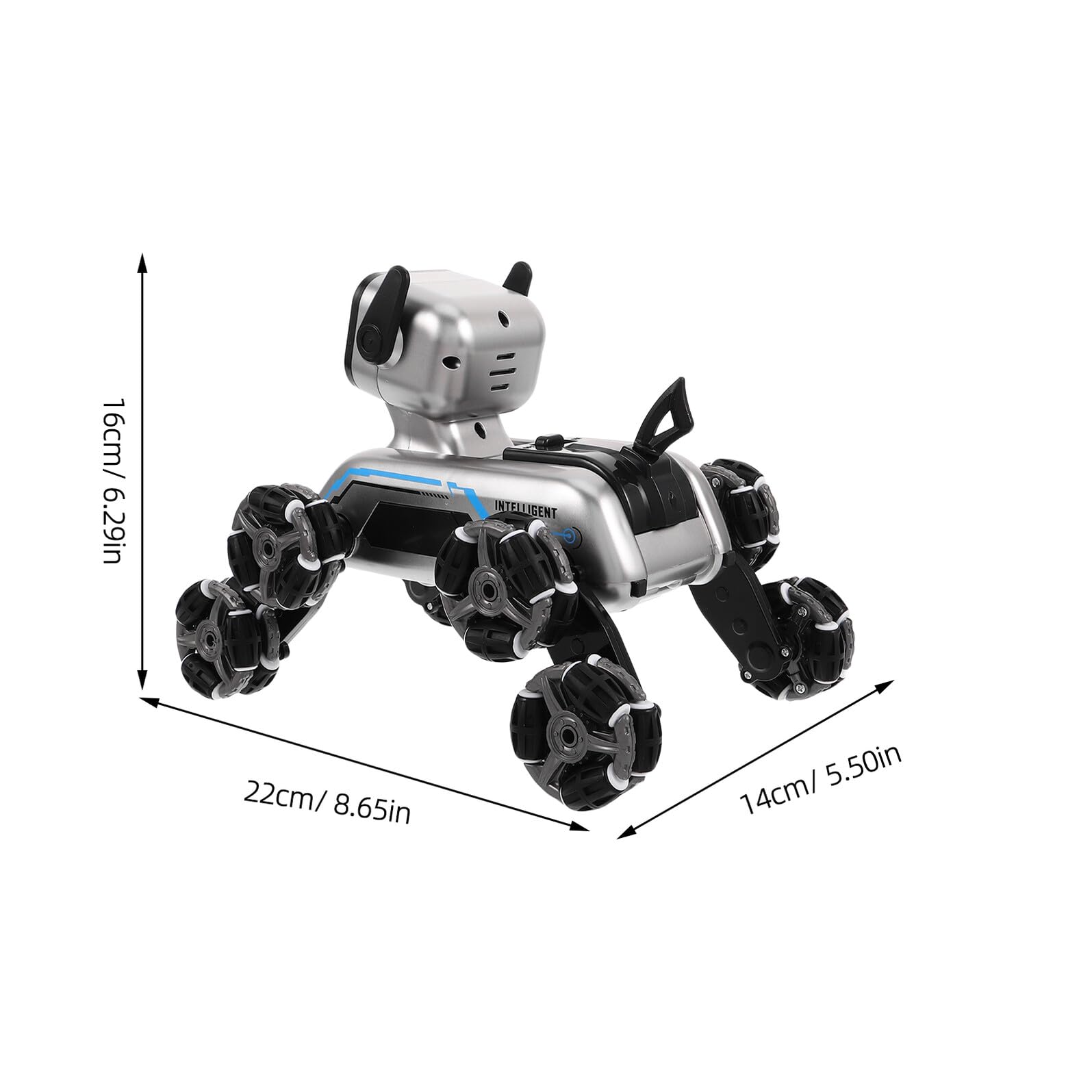 HEMOTON Chien Robot Interactif Télécommandé pour Garçon Fille Jouet Éducatif Programmable avec Mouvements Et Sons Amusants