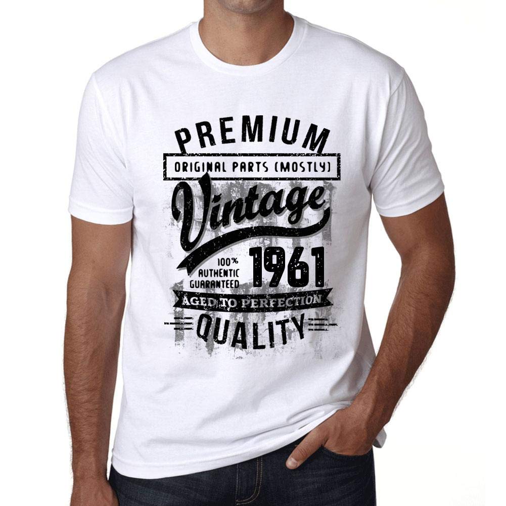Maglietta Uomo Ultrabasic 1961 Original Parts | 100% Cotone | 63° Compleanno Idea Regalo Vintage | T-Shirt Grafica Anno Di Nascita