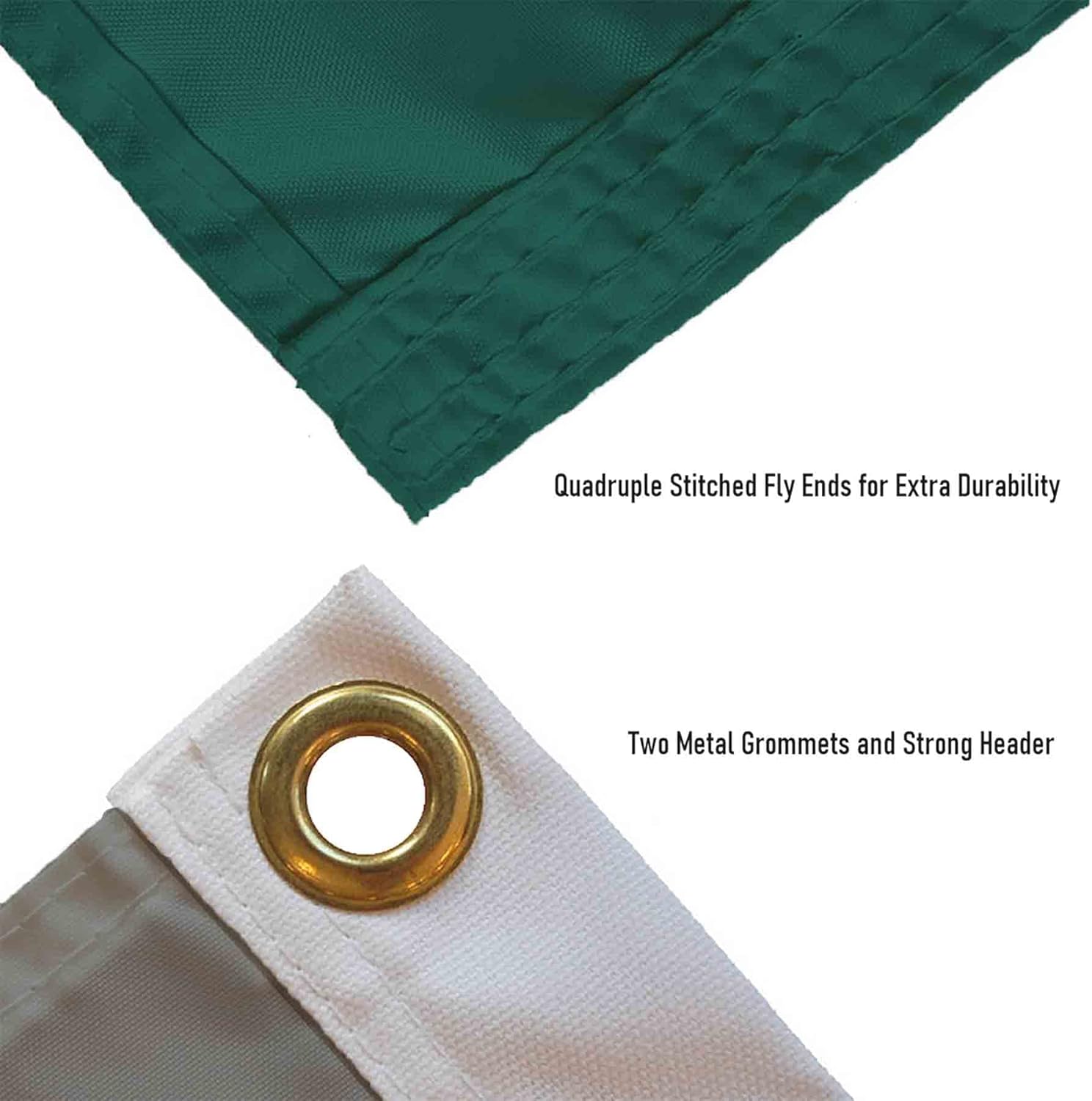 Michigan State Spartans Go Green Go White Large Outdoor Banner Flag