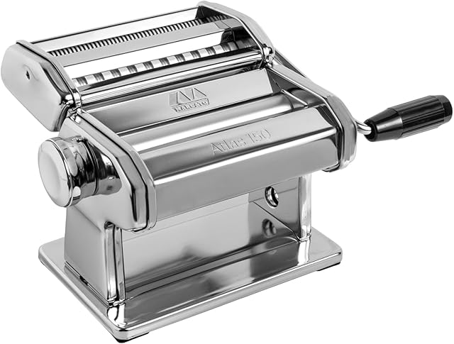 Marcato Classic Atlas 150 Maszynka do Makaronu, Stalowy, 20.3 x 20.3 x 17.8 cm