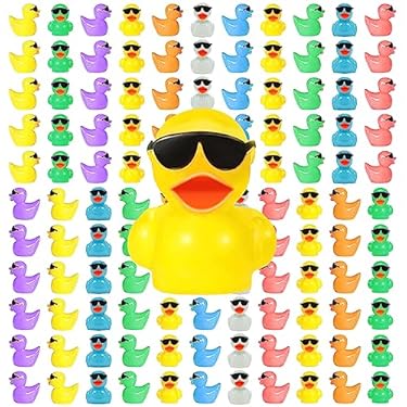 AMAZON - KITTYCALL 98 Pcs Mini Resin Fairy Garden Accessories with Tiny Colorful Duck Figures Miniature Dollhouse Accessories DIY Micro Charms for Micro Fairy Garden Landscape Aquarium Potted Plants Decor