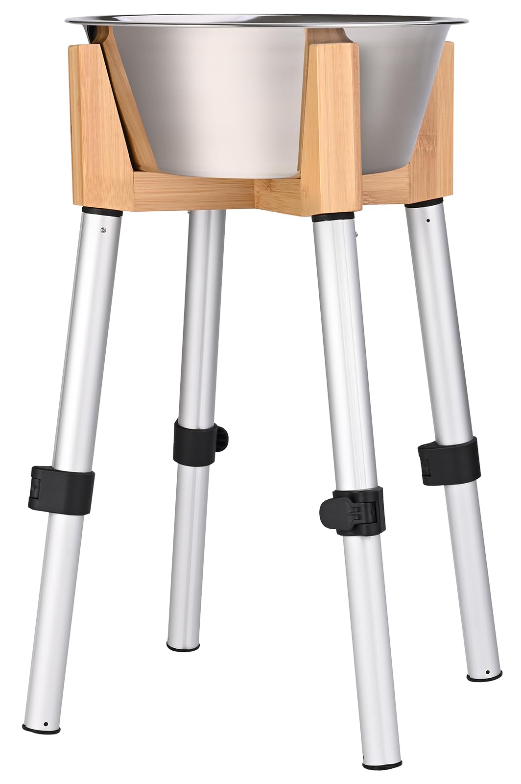 URBUDDIES 1.1 Gallon Elevated Dog Bowl for Large Dogs, Adjustable Height…