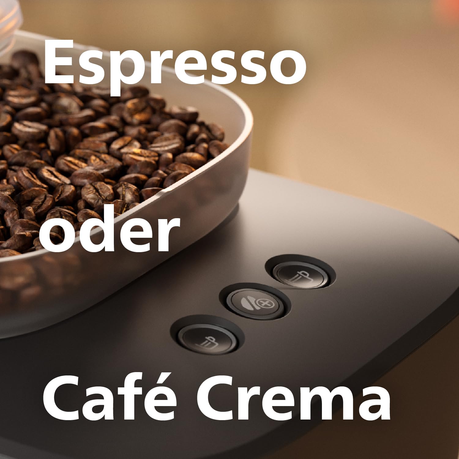 Philips Baristina Espressomaschine BAR300/60, 16-bar-Pumpendruck, automatisches Mahlwerk, kompakt, Schwarzgrau