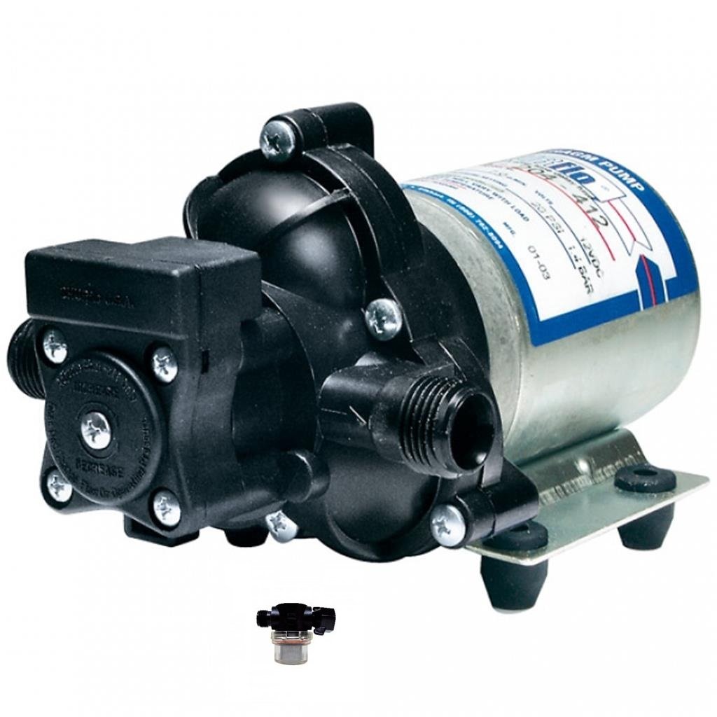 Shurflo Classic Serie - Bomba de presión (12 V, 7 L, 1,4 bar, incluye prefiltro)