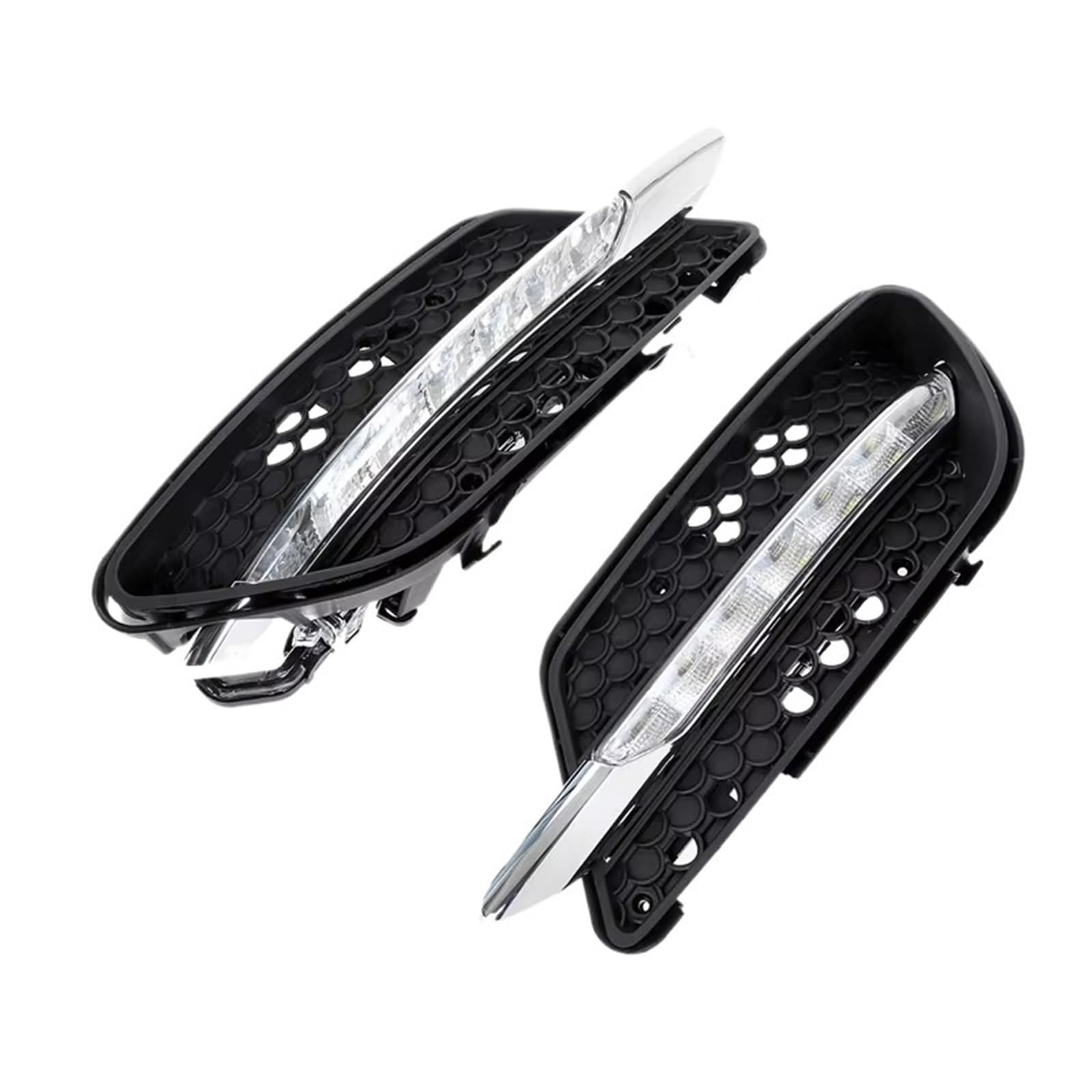 Juego De 2 Embellecedores Cromados Para Faros Antiniebla De Mercedes C300 2008-2011 Con Paquete Deportivo – Evan-Fischer
