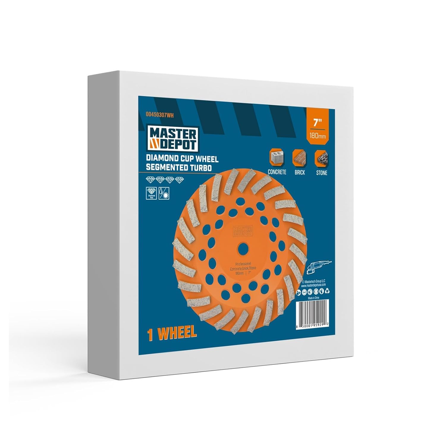 Diamond Concrete Grinding Wheel (7 inch Segment Turbo, 2)