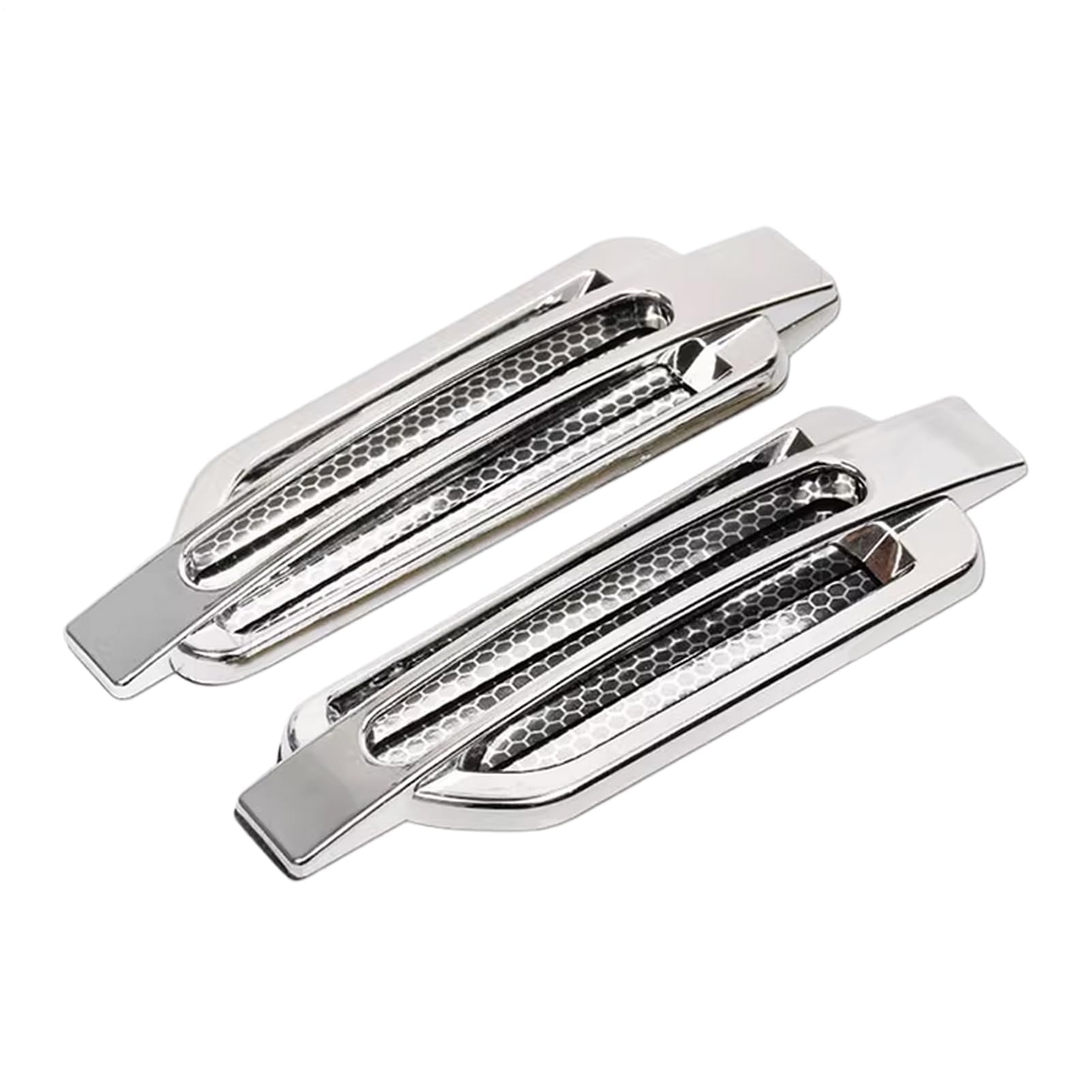 XINHONGJIMAOYI 2pcs Electroplated Car Side Air Vent Decoration for Ford Tourneo Courier (AB Bj.2014), Waterproof Chrome Fender Air Intake Trim, High Glossy Finish Guard