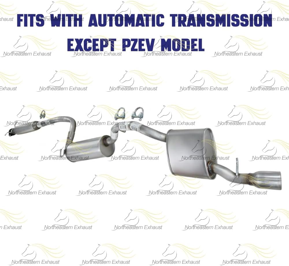 Exhaust Front Resonator Muffler Connector Rear Resonator Kit Compatible for 2008-2011 Ford Focus 2.0L | Stainless Steel | Northeastern Exhaust | Free Clamps and Gasket Included