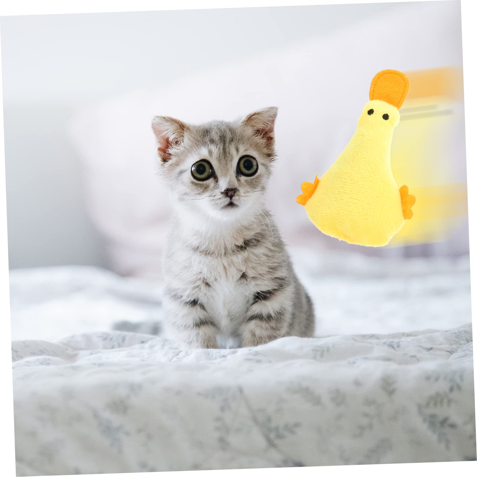 INOOMP 20 Pièces Jouet de Chat drôle Jouet de Dentition Jouets de Diversion pour Chat Interactive Cat Toy Plush Fournitures pour Animaux de Compagnie d'intérieur Produits pour Chats