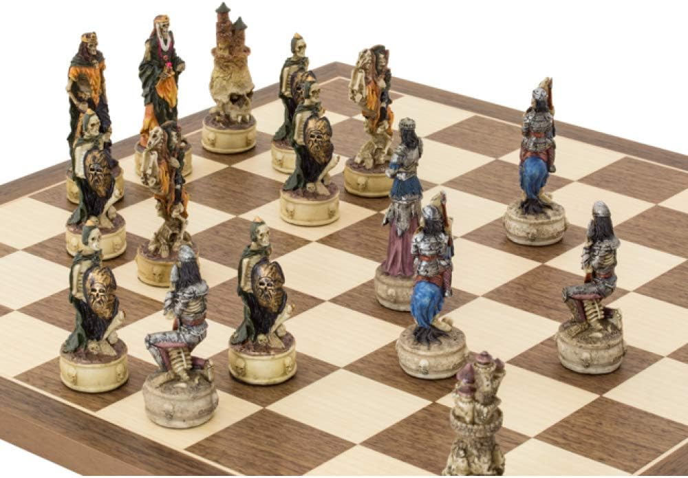 Regencychess The Zombie Hand Painted Themed Chess Set by Italfama
