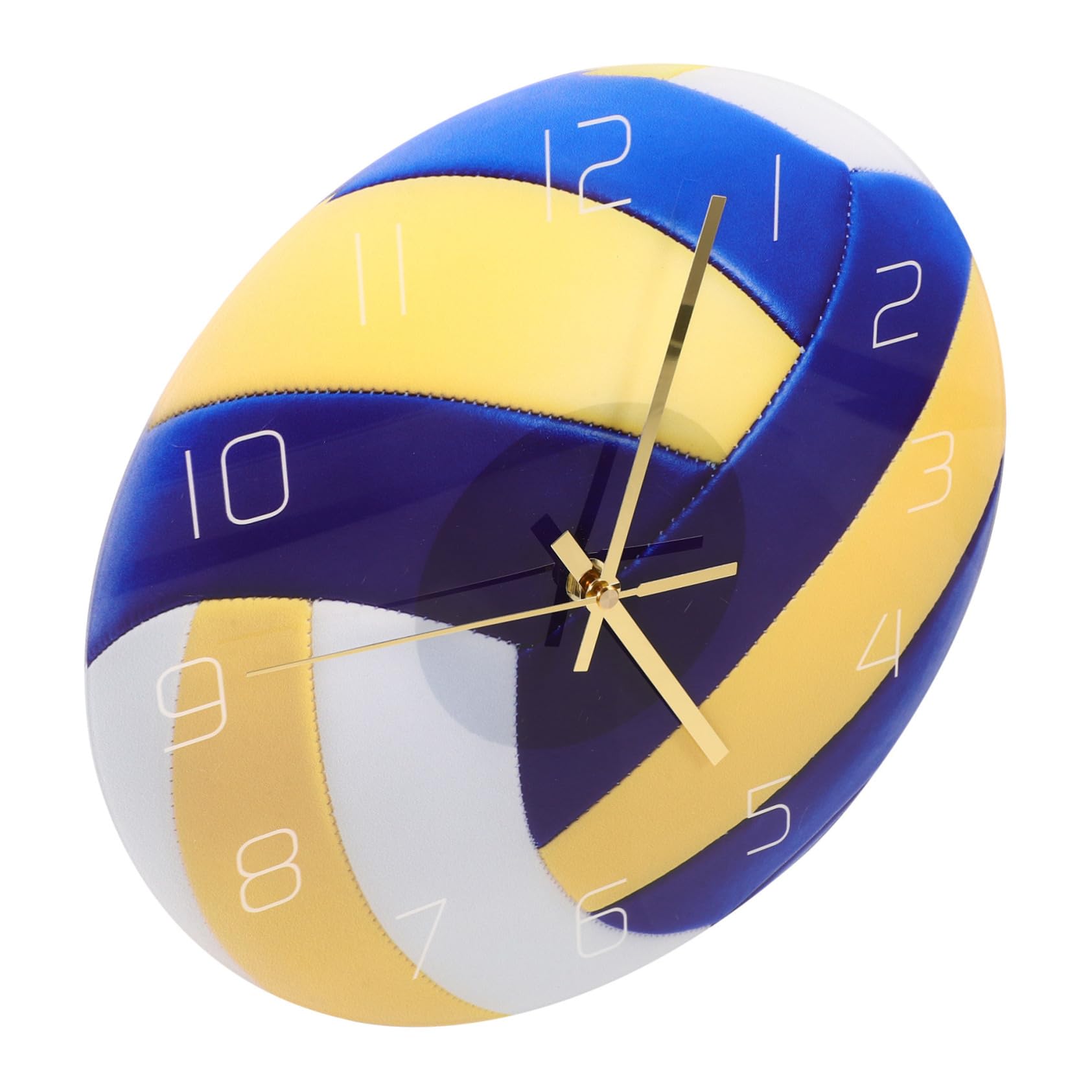Horloge murale volleyball en acrylique silencieuse pour deco de salon