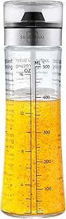 SILBERTHAL Dressingshaker aus Glas mit Rezepten – 500 ml – Spülmaschinenfest - Neuer Deckel & Neue Rezepte
