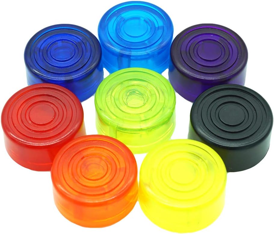 8PCs Guitar Foot Nail Cap Foot-switch Toppers Effect Pedal Protection Cap Guitar Effect Accessories Mix Color