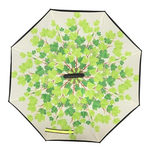 MIROOOO Kompaktowy parasol do podróży długi uchwyt kreatywny kolorowy parasol samochodowy parasol dwuwarstwowy parasol podróżny, Jeden kolor, A