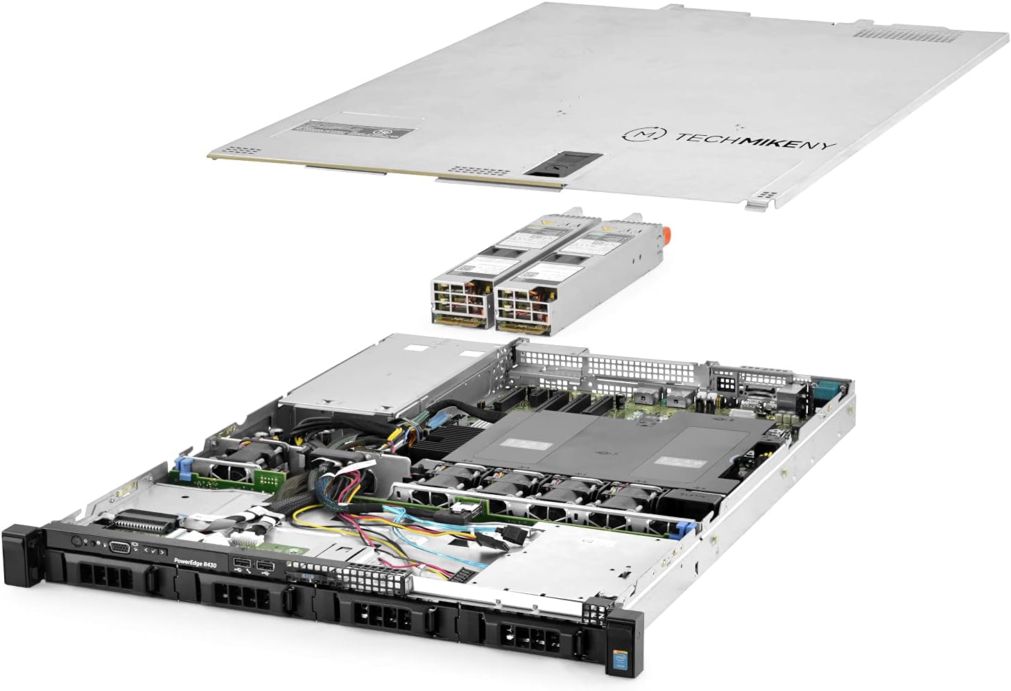 TechMikeNY Server 2X E5-2630v3 2.40Ghz 16-Core 64GB RAM 4X 4TB SAS 12G PowerEdge R430 (Renewed)