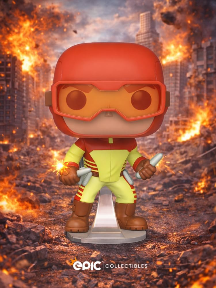 Epic Collectibles Pop Animation: Invincible - Rex Splode Vinyl Figure Bundled with Box Protector Compatible for Funko