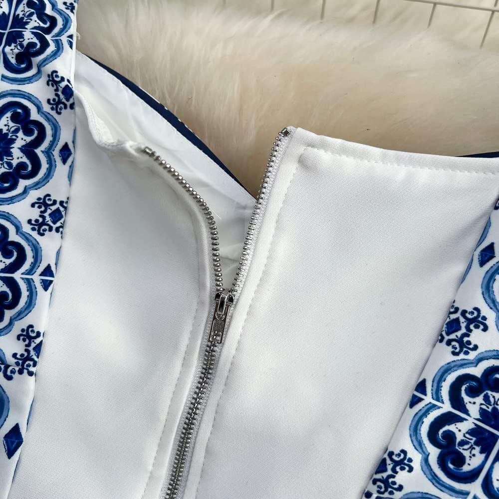 Runway Summer 2 Pieces Set Spaghetti Strap Paded Crop Tops + High Waist Floral Printed Maxi Skirt Holiday Set