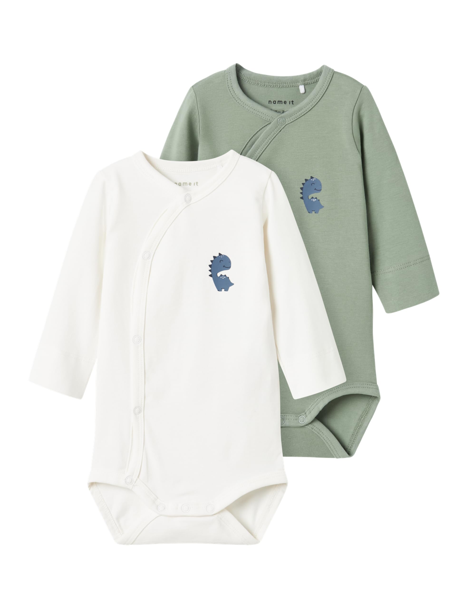 Męskie body Nbmnedrick 2P Ls Wrap Body, Lily Pad, numeric_86 (2 sztuki), Lily Pad, numeric_86