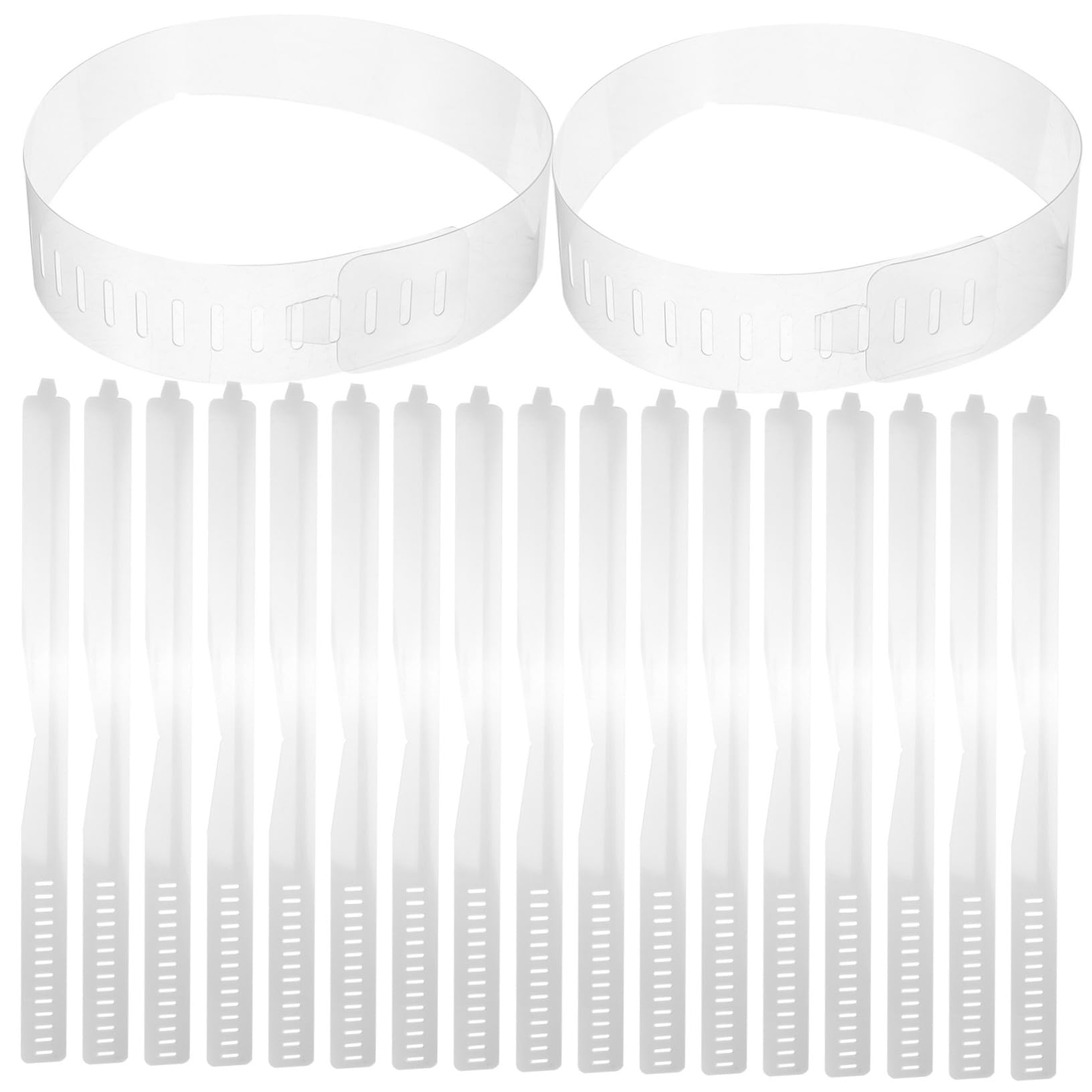 Mipcase 100 Piezas Collar de Pvc Soporte para Cuello de Camisa Moldeador de Cuello para Camisas de Vestir Insertos de Plástico