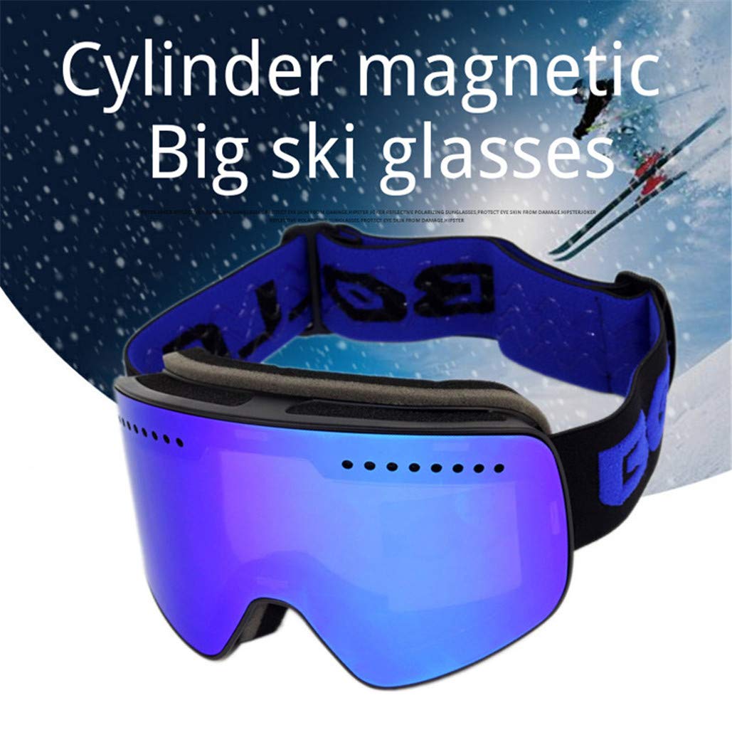 Anti-buée Lunettes de Ski UV400 polarisée Lunettes de Ski, Lunettes de Ski Double Objectif Snowboard Neige Ski Lunettes avec pour Les Femmes Man