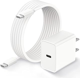 25W iPad Charger USB C Cord PD Fast Charging iPad Type C Charger Block for Apple iPad Air 4th/5th, iPad Pro 12.9/11 inch, New iPad Mini 6, USBC Charger iPad with 6FT USB-C to USB-C Charging Cable