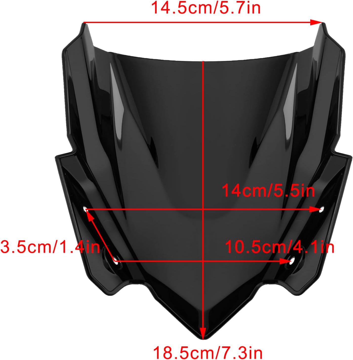 ABS Motorcycle Windshield WindScreen for KAWASAKI Z650 2017-2019