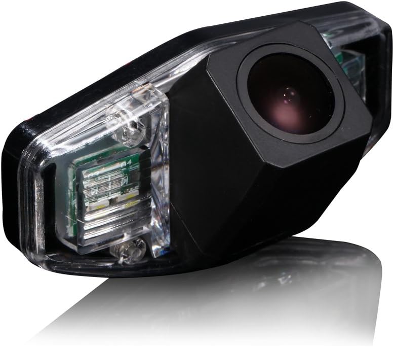 Super Pro HD Night Vision Car Backup Camera, Waterproof Rear-view License Plate Light Reverse Parking Camera for Honda Accord Civic EK/FD Odyssey Pilot Acura TSX