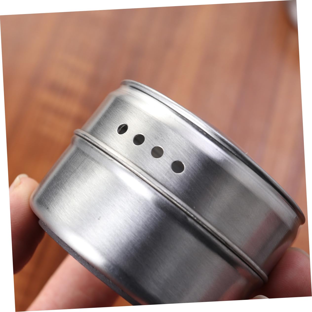 Gewürzdosen 12 Stück aus Edelstahl, Magnetisch, Silber | Twist Top Deckel, für Gewürze und Schlüssel, Geeignet für Gerätetüren und Grill
