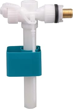 White Silent Side Inlet 1/2BSP Side Entry Fill Valve Brass Thread for Side Entry Toilet Cisterns