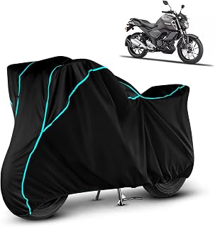 Oxtaul Water Resistant Bike Cover Dustproof UV Protection Bike Body Cover for Yamaha FZ S FI All-Weather Protection with A... Price In India