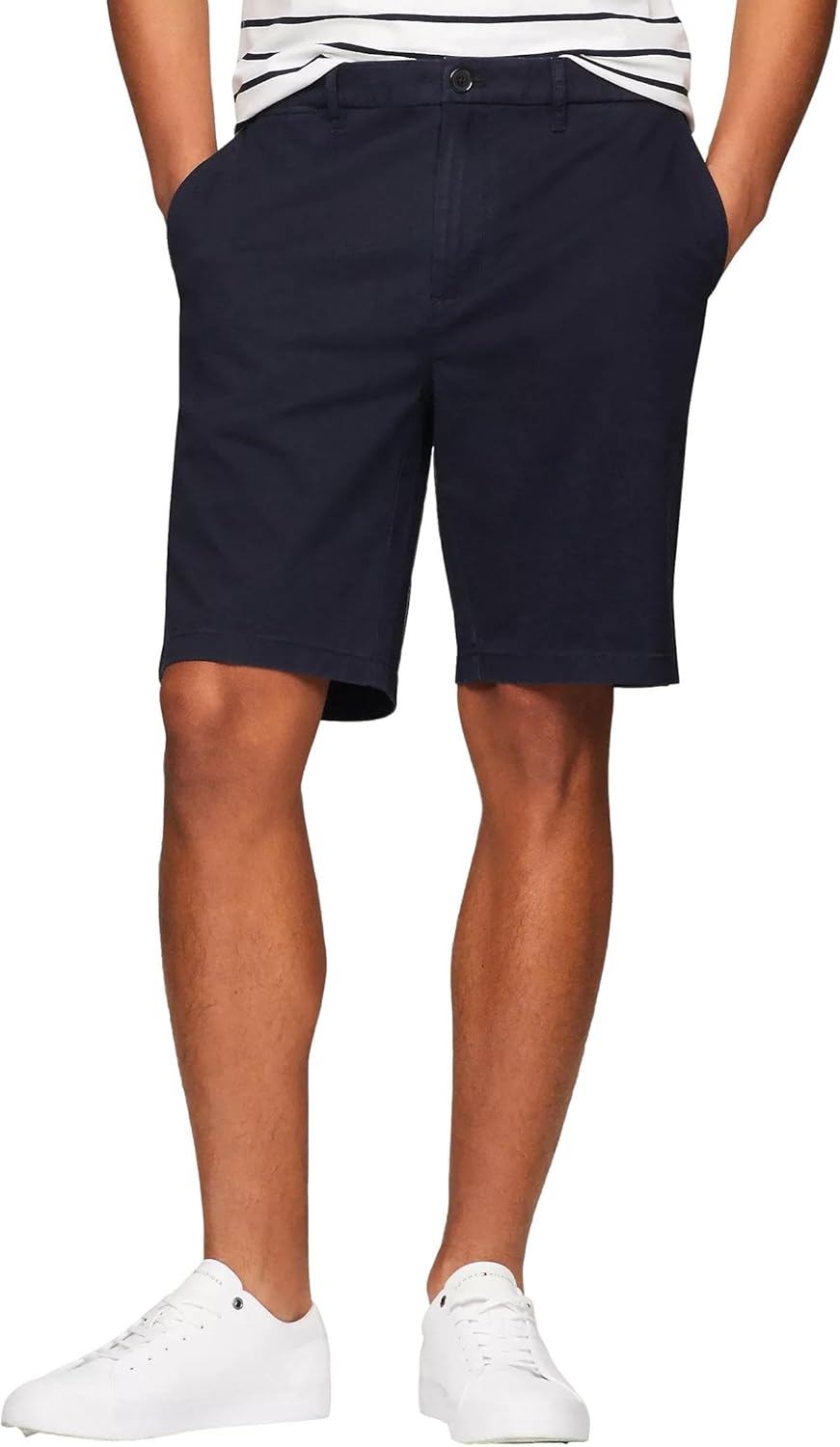 TOMMY HILFIGER Men's Regular Fit 9" Tommy Short, Navy, 35