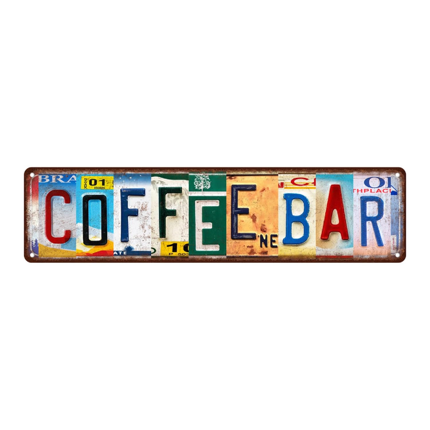 Vintage Metal Tin Signs Street Signs Home Coffee Bar Wall Decor 4x16 Inch