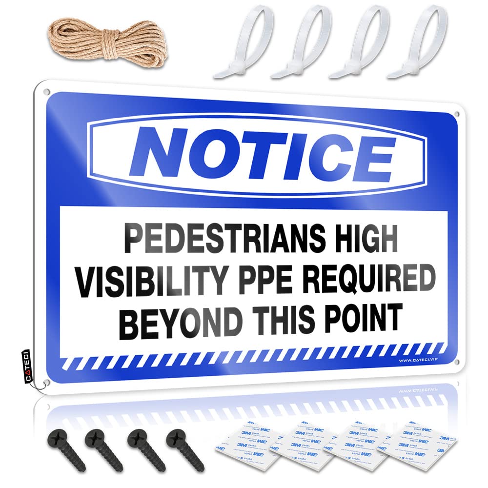 STWNVOITV Little Man Cave Sign Notice Pedestrians High Visibility Ppe Required Beyond This Point Tin Sign Metal Bar Signs Funny Desk Signs(30X40CM)
