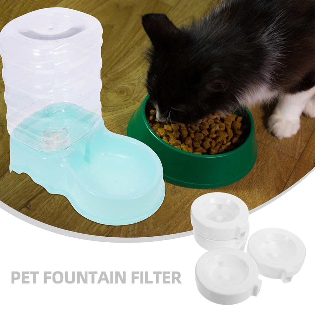 VANZACK 8 Stück Wasserfilter Ersatz für Schwerkraft Trinkbrunnen mit 3.6l-8l Kapazität Abs Material zur Geruchsentfernung und Metallfiltration für Automatische Haustierbrunnen