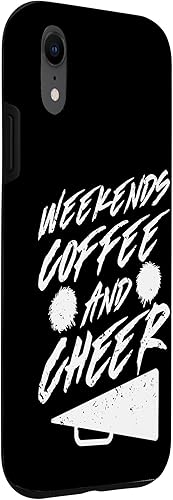 Miniatura 3 de Weekends Coffee and Cheer Cheerleading Mom Parents Costume Case for iPhone XR