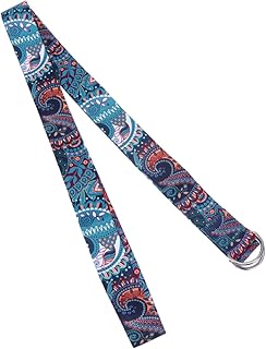 Garneck Yoga Stretch Strap Leg Band Yoga Straps Yoga Straps with Yoga Extend Strap Yoga Stretch Band Extension Band Elastic Band Leg Strap Stretching Band for Fitness Printing Belt